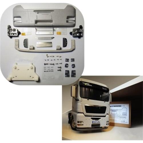 Tamiya Rc Truck Body Front Bumper Protector Guard Kit For 1/14 Rc Car Toys MAN TGX 16 26.540 56325 56329 6X4 4X2 Tractor Model