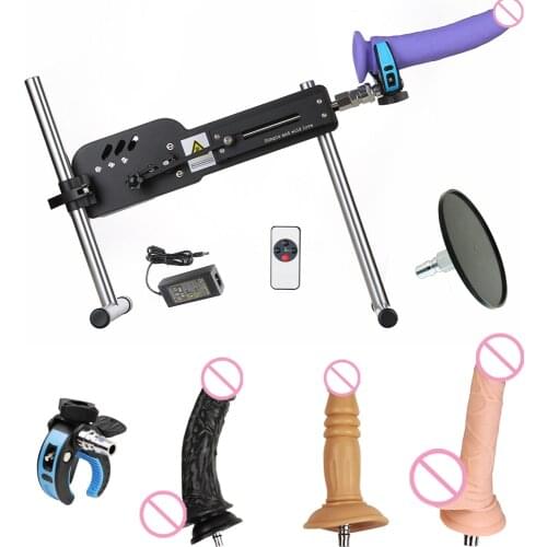 Vibrator Dildo Premium Sex Machine Powerful Thrusting with 4 Large Dildo Love Machine For Women Solid bracket Remote Control