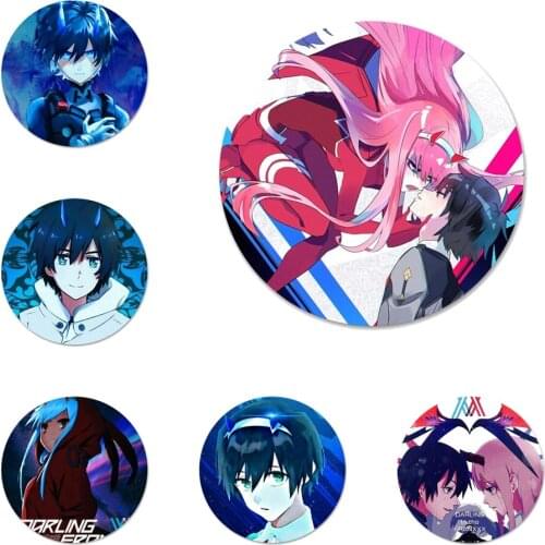 Anime Darling in the FranXX Zero Two Icons Pins Badge Decoration Brooches Metal Badges For Clothes Backpack Decoration