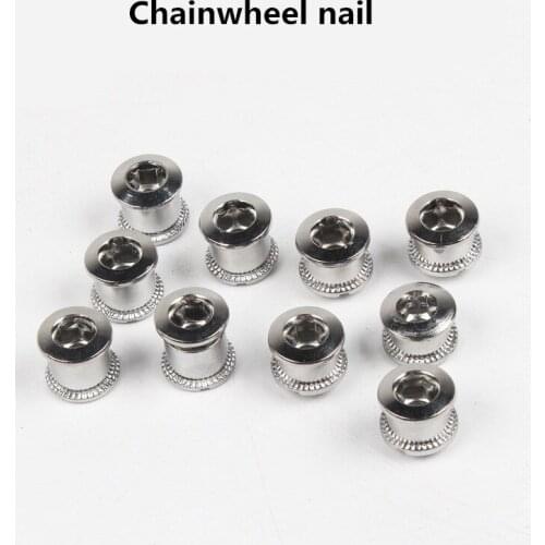10pcs mountain bike road bike single chainwheel nail 6.5mm double chainwheel nail 8.5mm steel bicycle parts screw