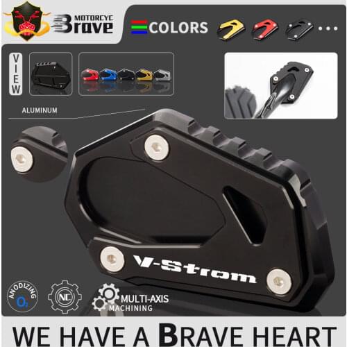 2022 Enlarger Plate For Suzuki Vstrom V-Strom DL 1050 XT 1050XT DL1050 DL1050XT Motorcycle CNC Side Kickstand Stand Extension
