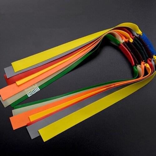 5 Pcs Thicknes Natural Latex Flat Elastic Resilient Catapult Rubber Bands For Outdoors Hunting Shooting Slingshots Tools Parts