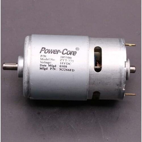 775 DC Motor DC 12V-24V 18V 17400RPM Dual-Ball-Bearing Large Torque High Power Low Noise Electronic Drill Tools Component DIY