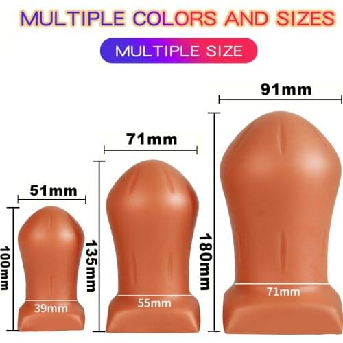 Brown/black Huge Butt Plug Anal Bead Vagina Anus Expansion Big Buttplug Dilator Prostate Massage Erotic Anal For Woman Men Anus