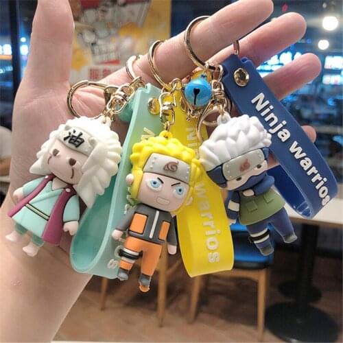 Animation Huo Ying ninja ghost vanishing blade cartoon key ring doll glue drop PVC key chain ring cosplay