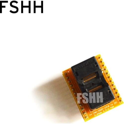 CNV-SSOP24-DIP Programmer adapter SSOP24 to DIP24 Programmer adapter TSSOP24 ic test socket Pin pitch=0.65mm width=4.4mm 6.4mm