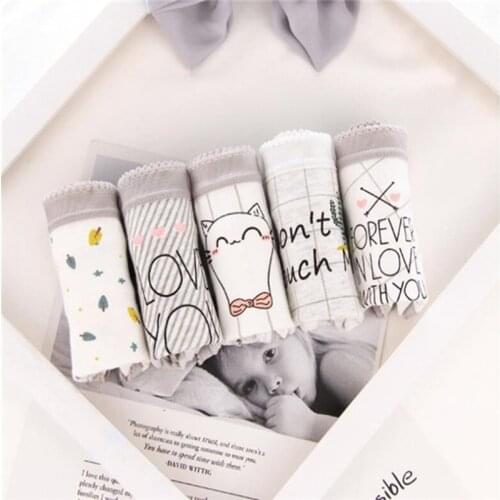 Cotton Panties girls underwear Briefs for Girls Panty Mid-Waist girls panties Underpants kids underwear 7pcs/lot SQ-3126