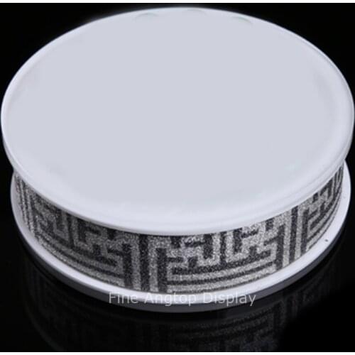 Round Acrylic Jewelry Display Plate Bracelet Stand Holder Earring Necklace Pendant Chain Ring Organizer Display Shelf