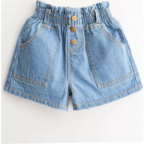 2020 Hot sale Kids girls new summer shorts jeans children fashion denim shorts pants for girls 3-8 years