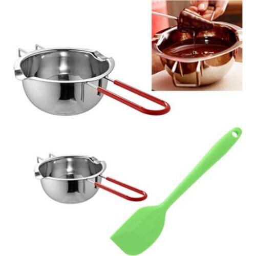 2021 New Long Handle Wax Melting Stainless Steel Pot Diy Scented Candle Soap Chocolate Butter Handmade Soap Tool