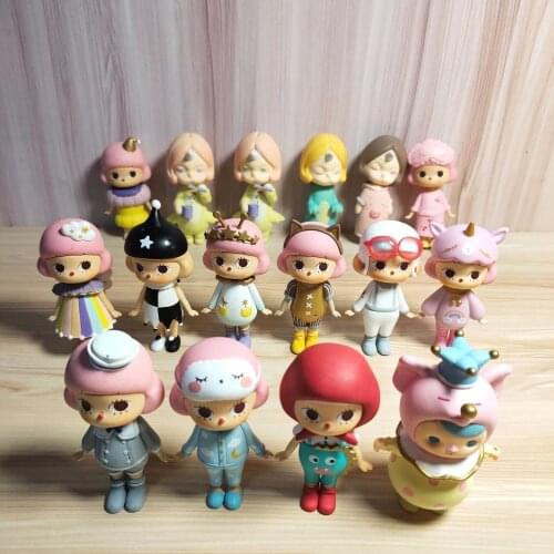 8Pcs/Set Original multiple styles to choose from magic hair elves magic hair long hair troll biy toy doll childrens play house
