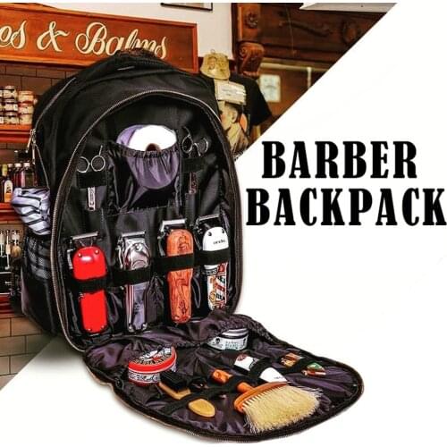 Hairdressing Tools Backpack Hair Clipper Scissors Comb Hair Dryer Supplies Multifunction Barber Storage Bag Hairdresser Backpack