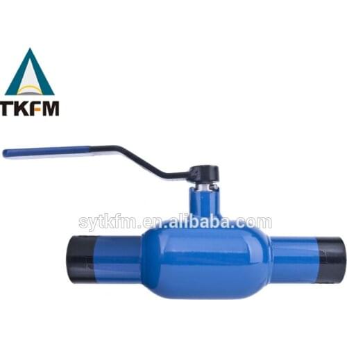 Fully welded pipeline low pressure pn16 reduced bore floating gas ball valve dn 20