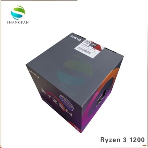 AMD Ryzen R3 1200 CPU Processor Quad-Core Socket AM4 3.1GHz 10MB TDP 65W Cache 14nm DDR4 Desktop YD1200BBM4KAE with cooling fan