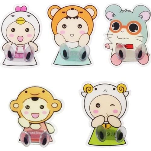 Drop Ship. Cartoon Plug Holder Electrical Wire Organizer Storage Rack Wall Sticky Key Hook