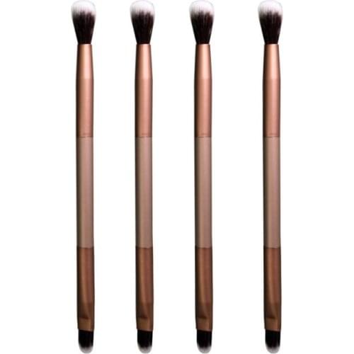 Make Up Brush Double Head Eye Shadow Brush Aluminum Handle Cosmetic Makeup Brushes High-grade Eyeshadow 1Pcs