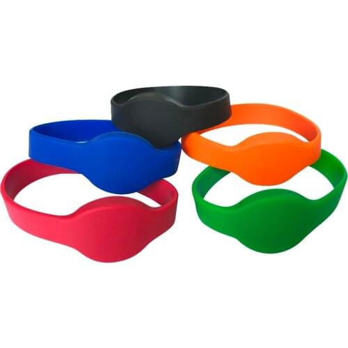 Rfid wristband 125khz silicone em4100 tk4100 chip bracelet (pack of 5)