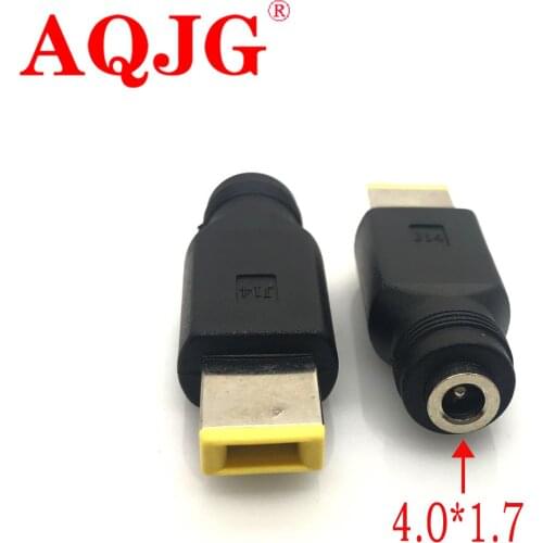 DC to YOGA Connector DC 4.0 / 1.7 mm Female to Square Mlae For Lenovo For IdeaPad Dc Plugs 4.0*1.7mm