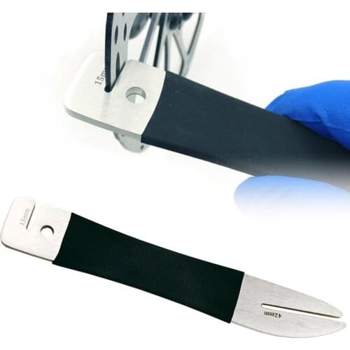 Bicycle Bike Rotor Truing Fork Wrench Cycling Brake Discs Park Alignment Adjustment Repair Tool Stainless Steel 15/42mm Open