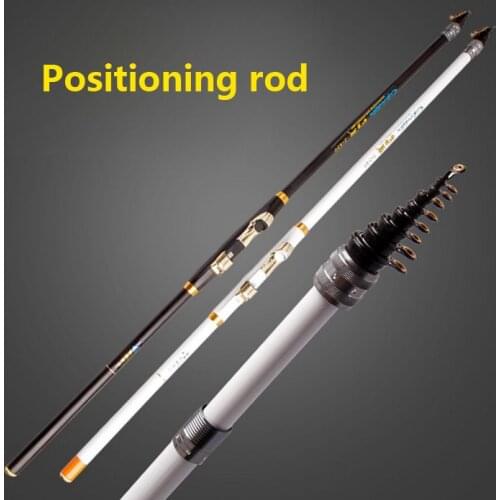 Fishing rod carbon 4.5/5.4/6.3 meter Positioning rod set fishing rod white/black rock rod with 6 ball bearing spinning reel