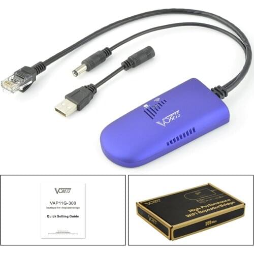 Vonets VAP11G-300 wireless bridge repeater long-distance transmission is suitable for video transmission