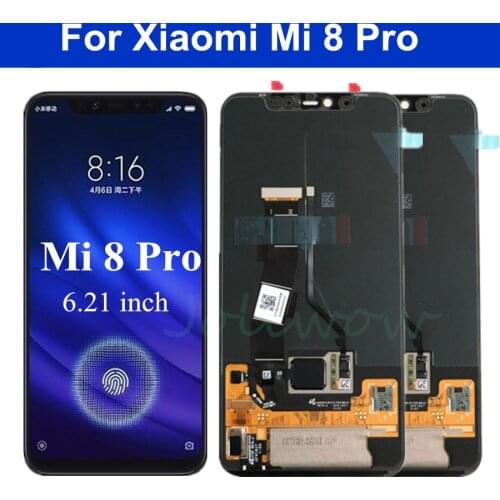 6.21" For Xiaomi Mi 8 Pro LCD Mi8 Pro In-Screen Fingerprint Version Touch Screen Digitizer For Mi8 Pro lcd MI 8 Explore