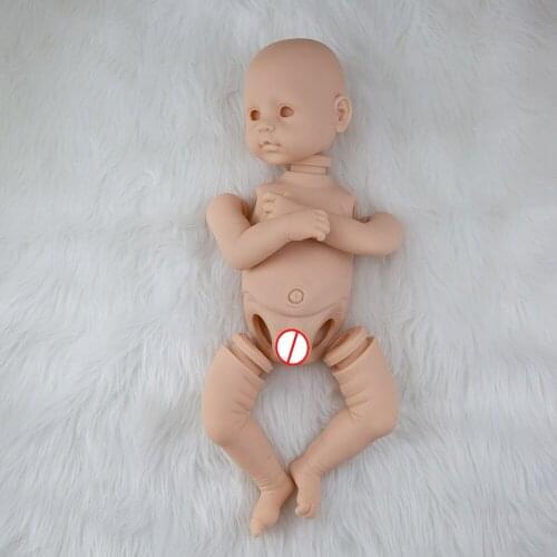 22inch Popular Girl Reborn Doll Kit Very Soft Hands Unpainted Unfinished Doll Parts DIY