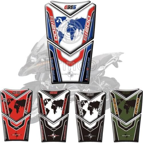 3D Resin Gel Motorcycle Accessories Tank Pad Sticker Protector Decal Emblem Case For BMW R1200GS