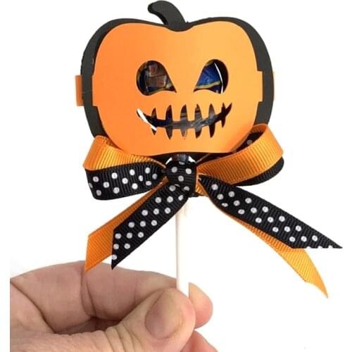 4pcs New Dies 3D Halloween Lolli-holder Cutting Dies Stencils Scrapbooking Embossing DIY Crafts Paper Cards Decor Metal Dies Cut