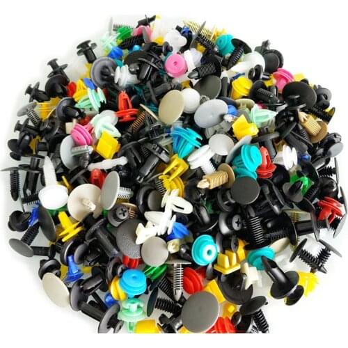 500Pcs Push Pin Mixed Door Trim Panel Clip Retainer Fastener Bumper Rivet Trim