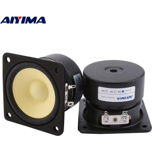 AIYIMA 2Pcs 3 Inch Full Range Sound Music Speaker Driver 4 8 Ohm 15W Loudspeaker Units DIY Home Amplifier Speaker Sound System