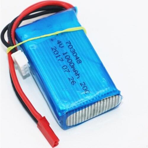 3pcs/lot For WLtoys V262 V353 V912 Battery 7.4V 1000mAh 20C 2S Li-Po Battery for RC Helicopter Quadcopter wholesale