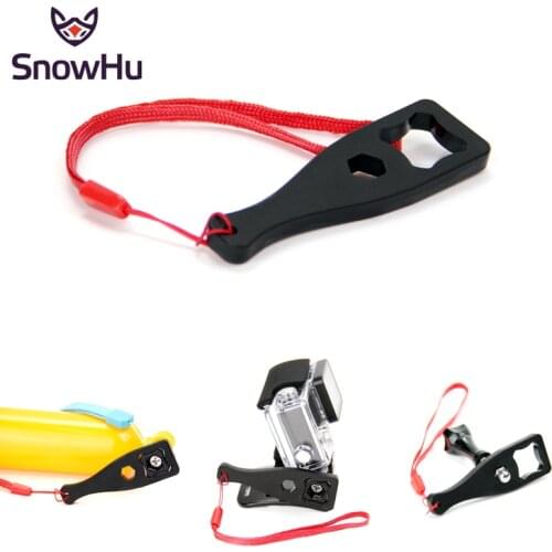 SnowHu For Gopro Accessories Wrench Spanner Tighten Thumb Knob For Go Pro Hero 9 8 7 6 5 4 3 for SJCAM for Yi 4K camera GP123A