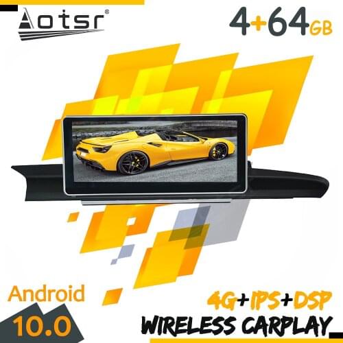 Android Tape Radio Recorder Car For Audi A6 2012 2013 2014-2016 GPS Navi Multimedia Player Stereo Autoradio Carplay Head unit