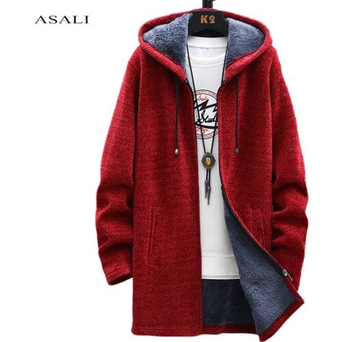 ASALI Men's Cardigans With A Hood