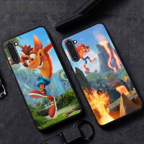 Crash Bandicoot classic game Phone Case For Samsung A51 A32 A52 A71 A50 A12 A21S S10 S20 S21 Plus Fe Ultra