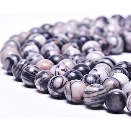 Black Network Stone Scattered Beads Wholesale DIY Ornament Accessories round Beads evil eye charms for jewelry making charms