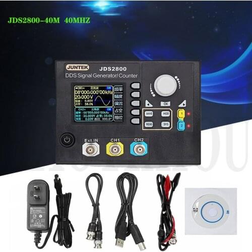 JDS2800 40MHz Digital Dual channel DDS Signal Generator Counter Arbitrary Waveform Pulse Signal Generator Frequency Meter