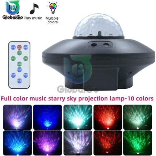 Colorful Starry Sky Projector Blueteeth USB Voice Control Music Player LED Night Light Romantic Projection Lamp Birthday Gift