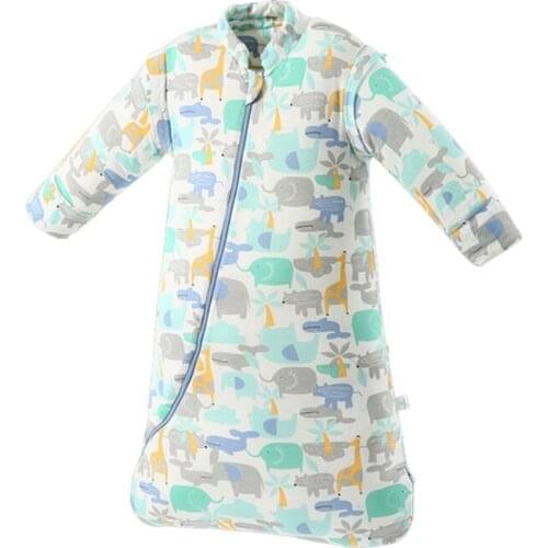Baby Sleeping Bag Long Sleeve Thick Warm Cotton Mushroom Sleepwear Toddler Winter Autumn Spring Sleepsack
