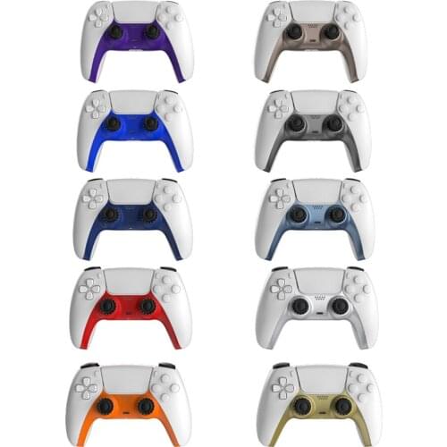 For PS5 Controller Decorative Strip 100%Fit Gamepad Cover for Sony PS5 Front Middle Controller Replacement Decorative Shell Case
