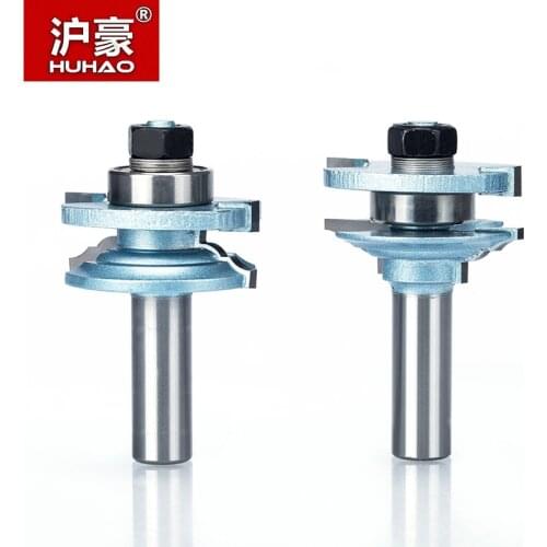 HUHAO 1pc 1/2" Shank Industrial Grade Woodworking Router Bits CNC Tool Door Edge Bits Wooden Surplus Milling Cutter