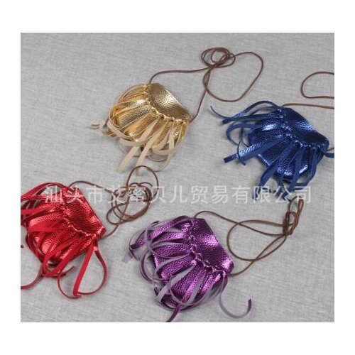 Hot selling messenger bag fashion Handmade Bohemian Tassel small bag cute girls PU messenger bag