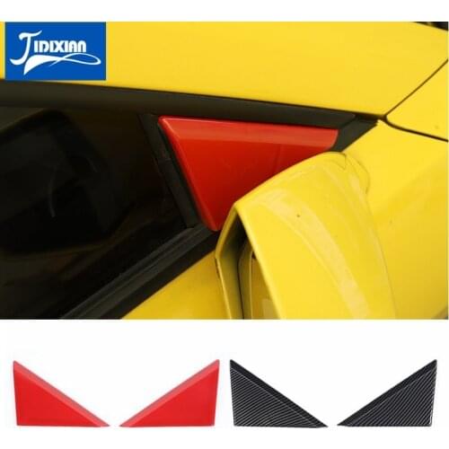 JIDIXIAN Car Front Window A-pillar Triangle Decoration Stickers for Chevrolet Camaro 2010 2011 2012 2013 2014 2015 Accessories