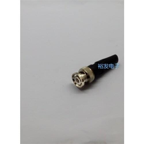 BNC straight glue free welding video monitoring connector coaxial Q9 monitoring male straight plug 75-5 straight rubber RF head