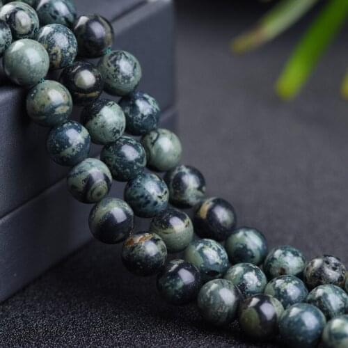 Round Natural Kambara Jaspers Beads 4/6/8/10/12mm Loose Stone Beads For Jewelry Making DIY Bracelet Necklace Accessories