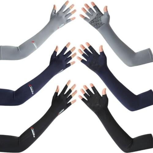 Summer Sunscreen Ice Sleeves High Elasticity Cycling Arm Sunscreen Ice Sleeves Set Outdoor Ice Silk Sleeve Driver Arm Sleeve