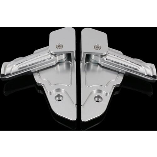 Motorcycle Aluminum Catapult Foot Steps Foldable Pedals Rests for Vespa Primavera Sprint 150 2013 - 2018 2019 2020 Rear Passenge