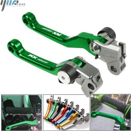 Motorcycle Pivot Foldable Brake Clutch Levers For Kawasaki KX450F KX 450F KX450 F 2006-2012 2011 2010 2009 Dirt Bike Motocross