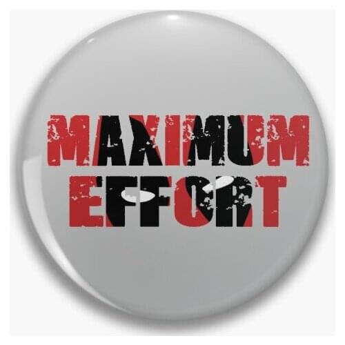 Maximum Effort Soft Button Pin Cartoon Hat Lover Cute Fashion Funny Collar Metal Lapel Pin Women Badge Clothes Decor Gift